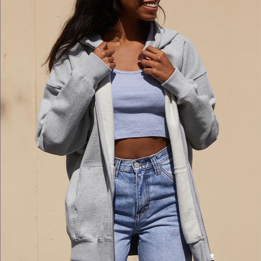 brandy grey hoodie